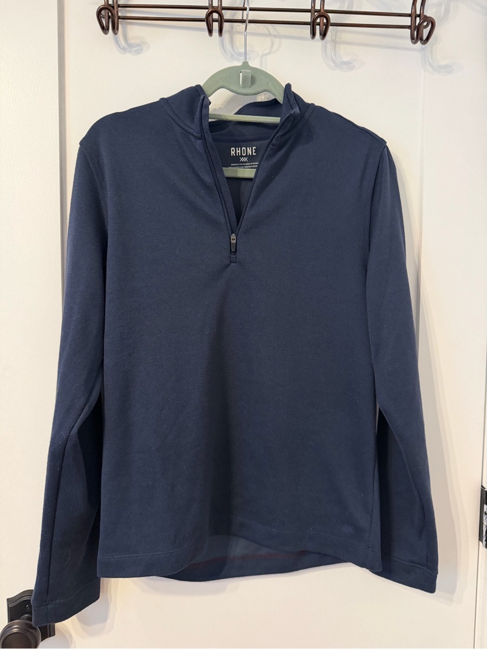 RHONE Navy Half-Zip Performance Pullover
